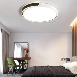 Rund akryl flush-mount loftslampe