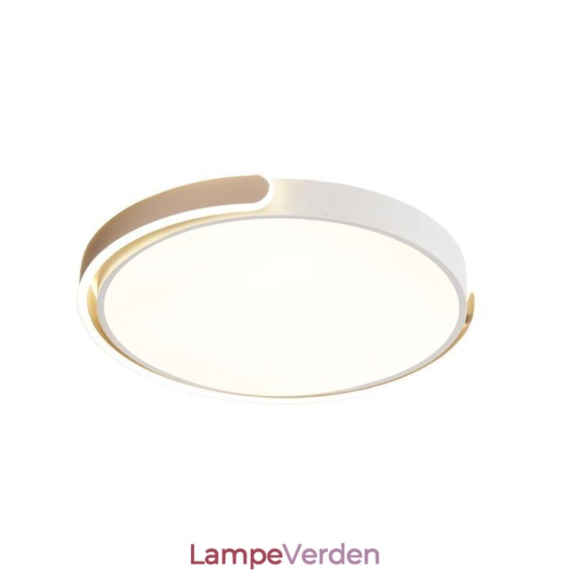 Rund akryl flush-mount loftslampe