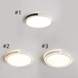 Rund akryl flush-mount loftslampe