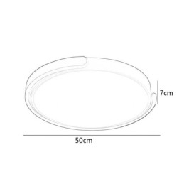 Rund akryl flush-mount loftslampe