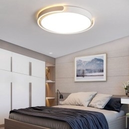 Rund akryl flush-mount loftslampe