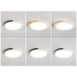Rund akryl flush-mount loftslampe