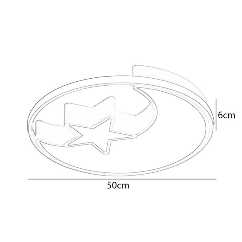 Moon & Star Flush Mount Loftslampe