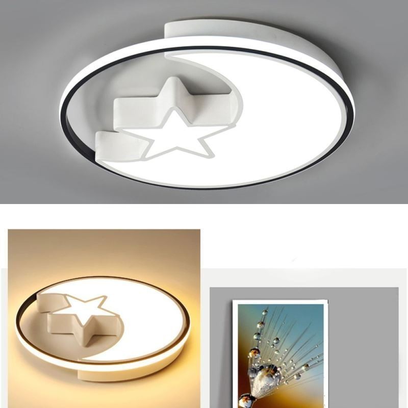 Moon & Star Flush Mount Loftslampe