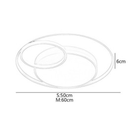 Moderne cirkulær indbygningsloftslampe
