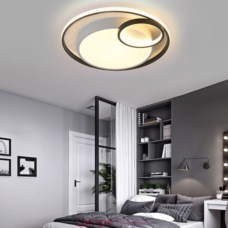 Moderne cirkulær indbygningsloftslampe