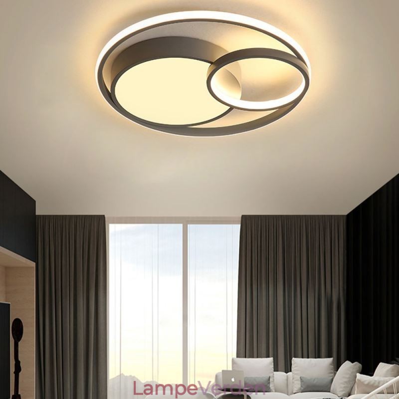 Moderne cirkulær indbygningsloftslampe