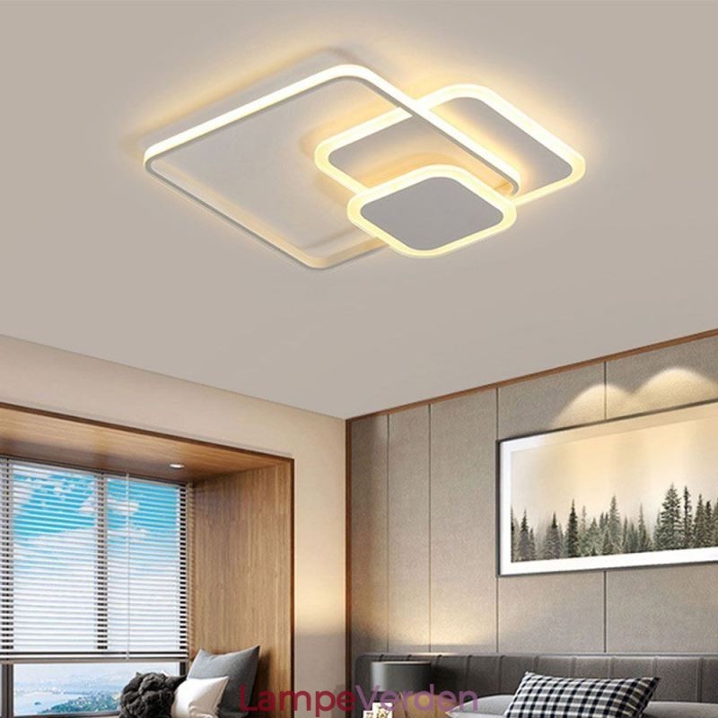 Firkantede rammer Flush Mount dekorativt loftslys