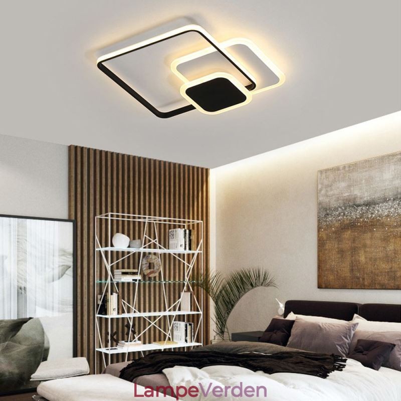 Firkantede rammer Flush Mount dekorativt loftslys