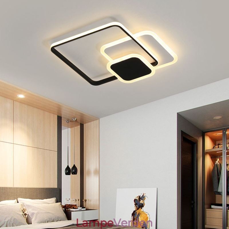 Firkantede rammer Flush Mount dekorativt loftslys