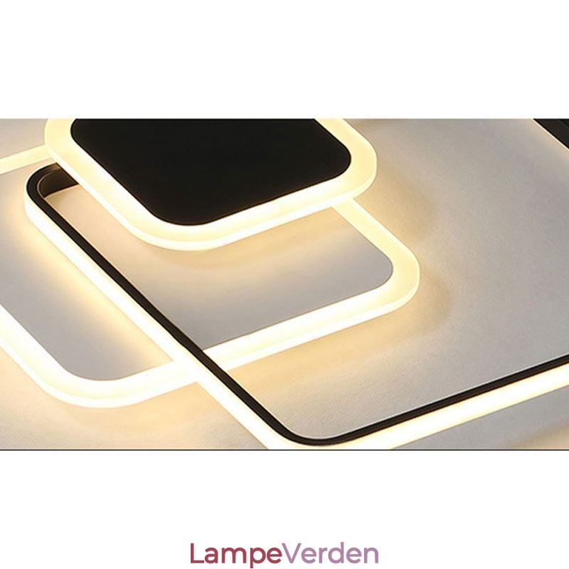 Firkantede rammer Flush Mount dekorativt loftslys