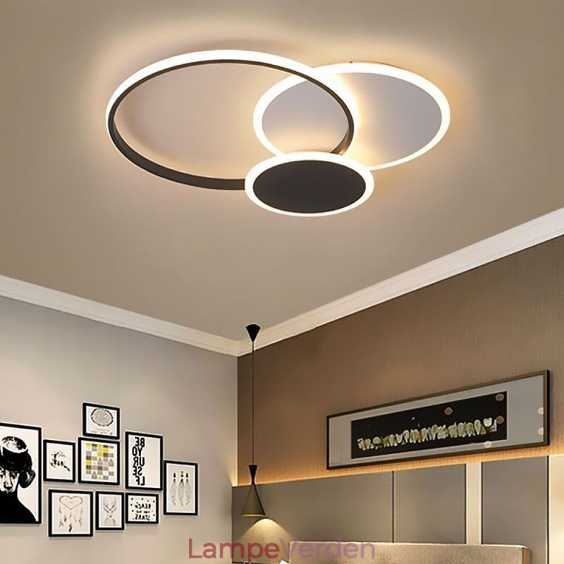 Rund Flush Mount lysarmatur Moderne akryl loftslampe