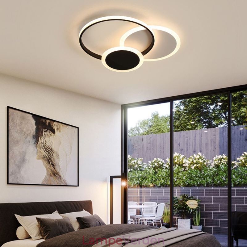 Rund Flush Mount lysarmatur Moderne akryl loftslampe