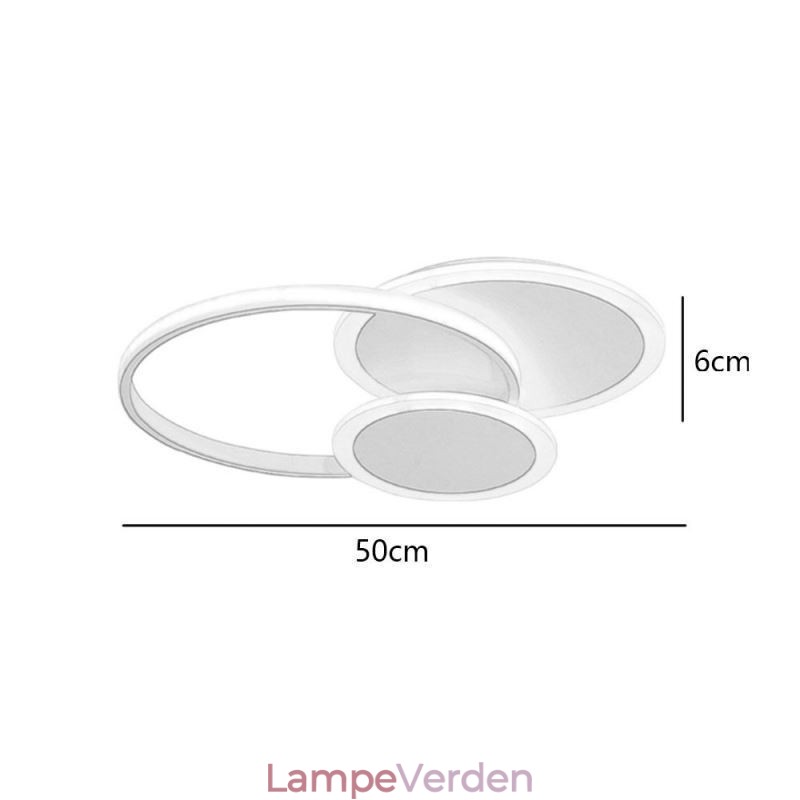 Rund Flush Mount lysarmatur Moderne akryl loftslampe