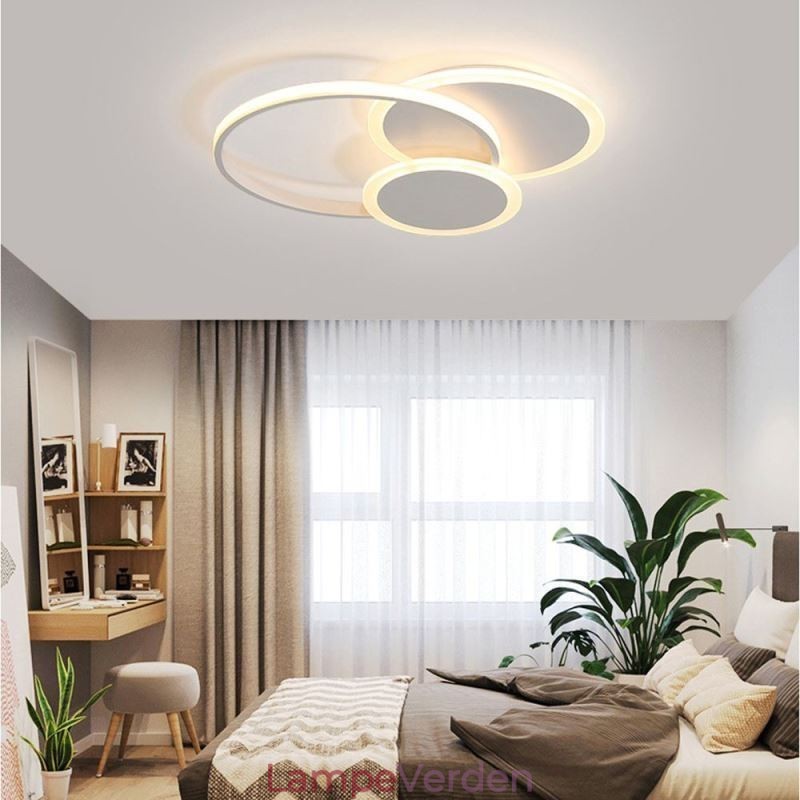 Rund Flush Mount lysarmatur Moderne akryl loftslampe