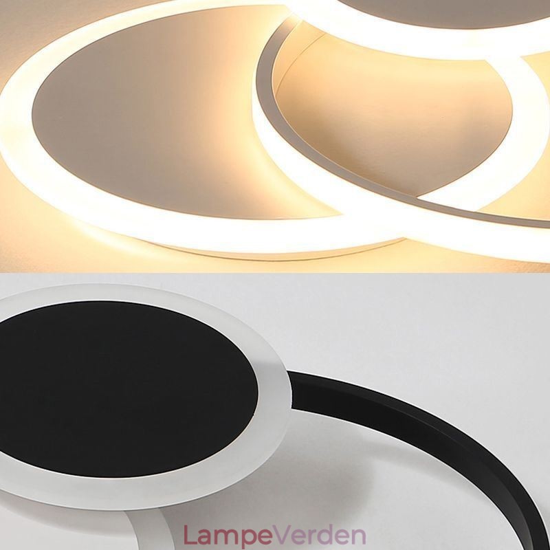 Rund Flush Mount lysarmatur Moderne akryl loftslampe
