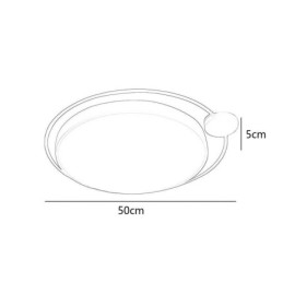 Simple Style Rund Flush Mount lysarmatur akryl loftslampe