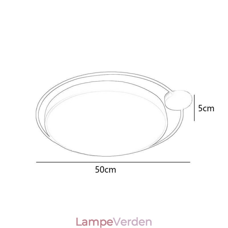 Simple Style Rund Flush Mount lysarmatur akryl loftslampe