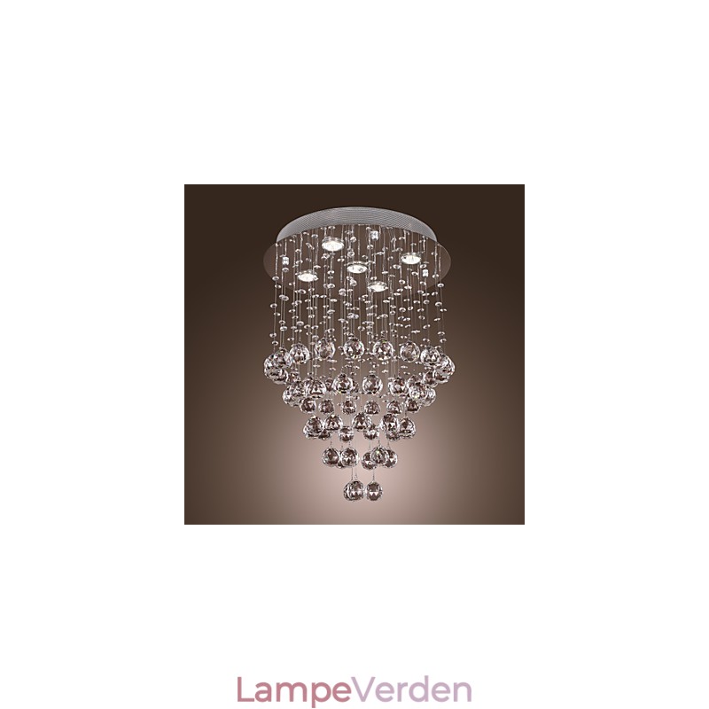 Krystal lysekrone med 5 lyssoque design (K9 Crystal)