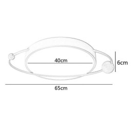 Moderne rundt loftslys Planet Flush Mount lysarmatur