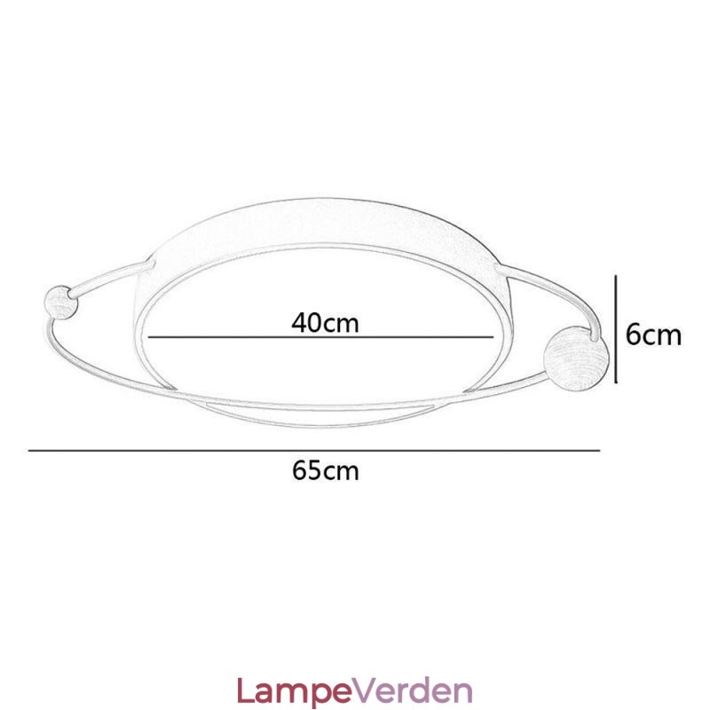 Moderne rundt loftslys Planet Flush Mount lysarmatur