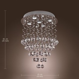 Krystal lysekrone med 5 lyssoque design (K9 Crystal)