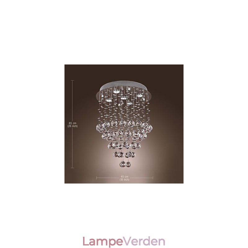 Krystal lysekrone med 5 lyssoque design (K9 Crystal)