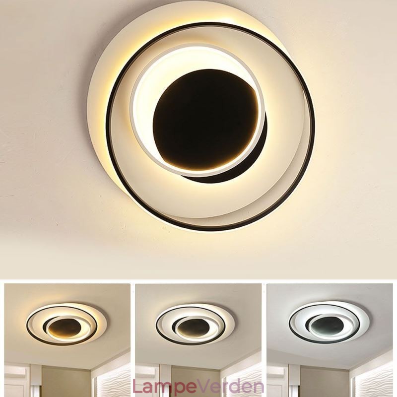 Uregelmæssig rund loftslampe til indbygning