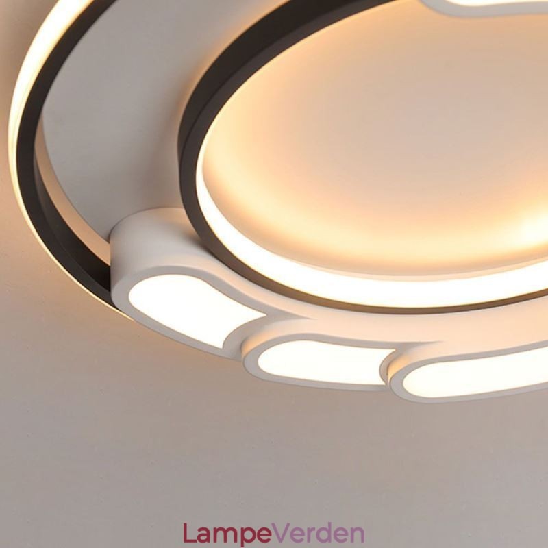 Cirkulær indbygningslampe akryl loftslampe