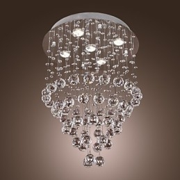 Krystal lysekrone med 5 lyssoque design (K9 Crystal)