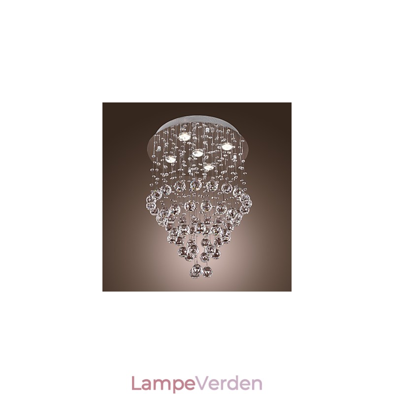 Krystal lysekrone med 5 lyssoque design (K9 Crystal)
