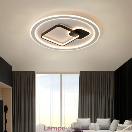 Moderne minimalistisk loftslampe Rund og Firkantet Flush Mount lysarmatur Moderne minimalistisk loftslampe Rund og Firkantet Flush Mount lysarmatur