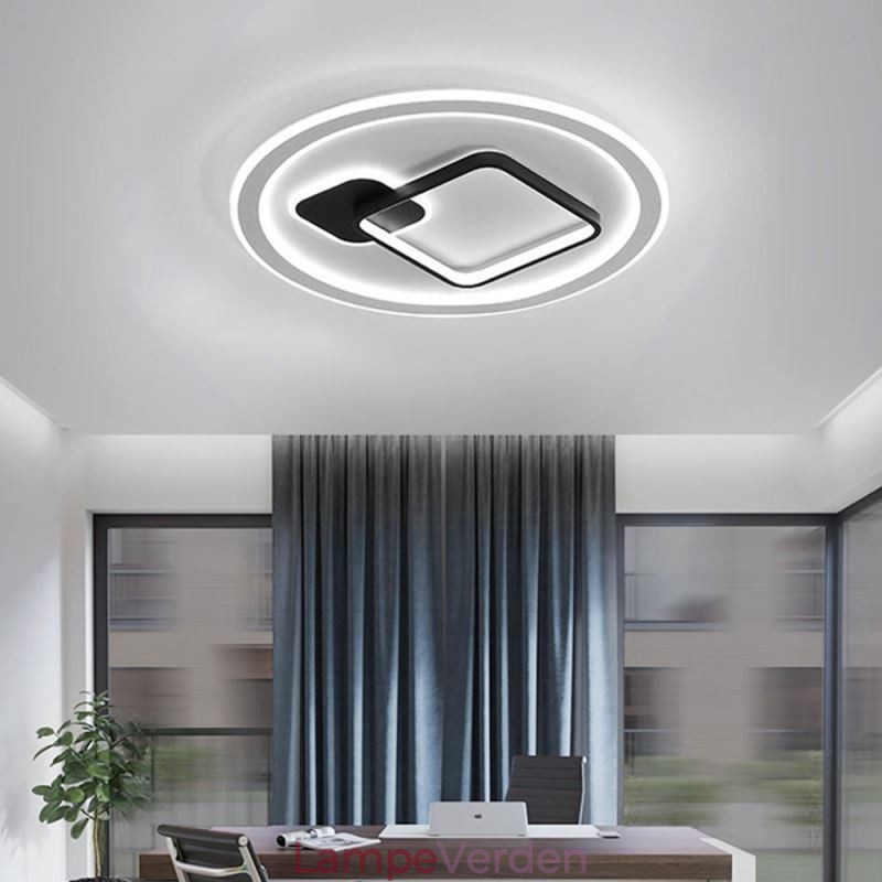 Moderne minimalistisk loftslampe Rund og Firkantet Flush Mount lysarmatur