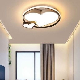 Double Hearts Flush Mount Loftlampe Dekorativ belysning