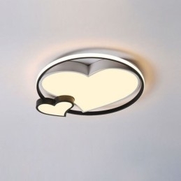 Double Hearts Flush Mount Loftlampe Dekorativ belysning