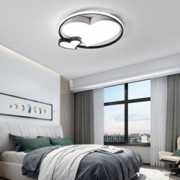 Double Hearts Flush Mount Loftlampe Dekorativ belysning