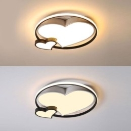 Double Hearts Flush Mount Loftlampe Dekorativ belysning
