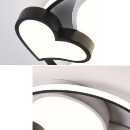 Double Hearts Flush Mount Loftlampe Dekorativ belysning