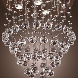 Krystal lysekrone med 5 lyssoque design (K9 Crystal)