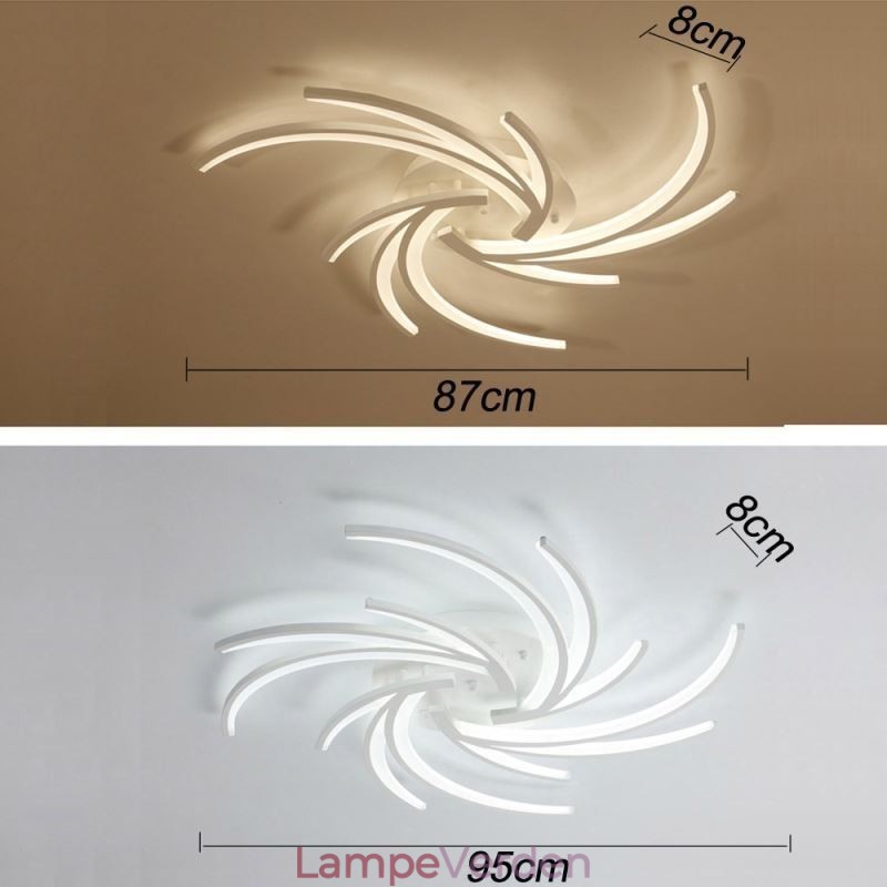 Uregelmæssigt lineært indbygningsloftslys Moderne belysning