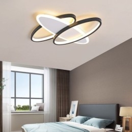 Moderne akryl flush Mount oval loftslampe