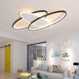 Moderne akryl flush Mount oval loftslampe