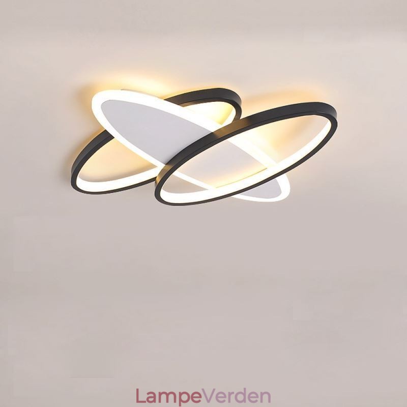 Moderne akryl flush Mount oval loftslampe