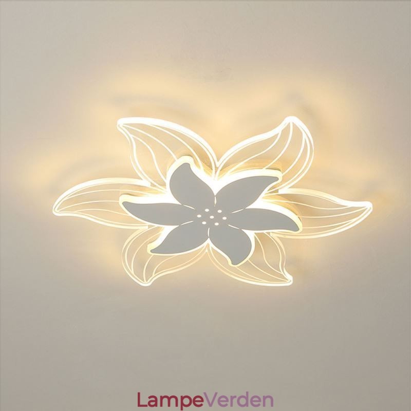 Elegant Flower Flush Mount Loftslampe Unik dekorativ belysning
