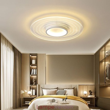 Moderne cirkulært indsænket loftslampe minimalistisk lysarmatur Moderne cirkulært indsænket loftslampe minimalistisk lysarmatur
