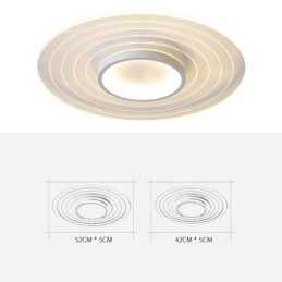 Moderne cirkulært indsænket loftslampe minimalistisk lysarmatur