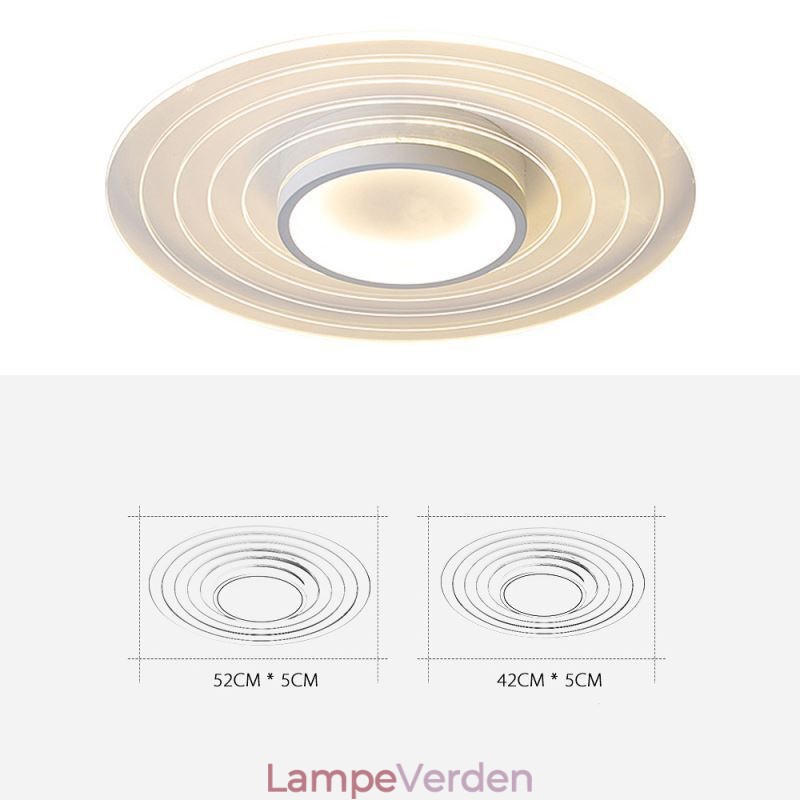 Moderne cirkulært indsænket loftslampe minimalistisk lysarmatur