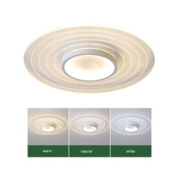 Moderne cirkulært indsænket loftslampe minimalistisk lysarmatur