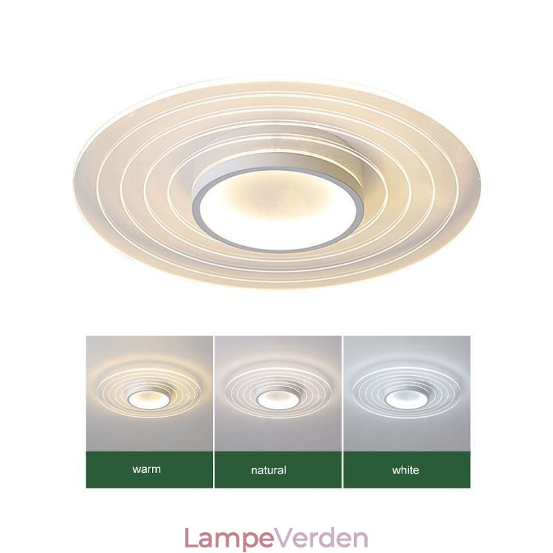 Moderne cirkulært indsænket loftslampe minimalistisk lysarmatur