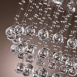 Krystal lysekrone med 5 lyssoque design (K9 Crystal)